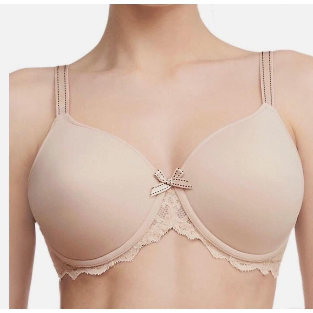 CHANTELLE 3286 Rive Gauche Full Coverage T-Shirt Bra Size 38DDDD Nude Neutral